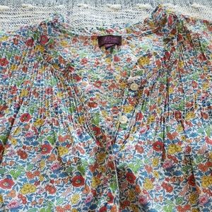 J. Crew x Liberty Fabric Top NWOT